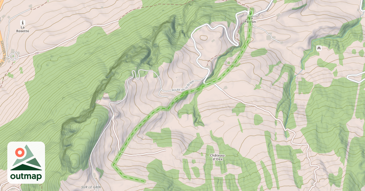 Map of (abandonné) piste 99
