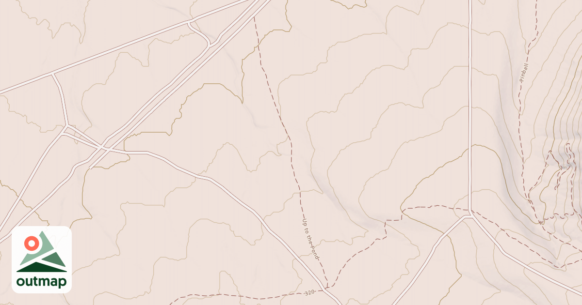 Map of Bloody Shins Trail