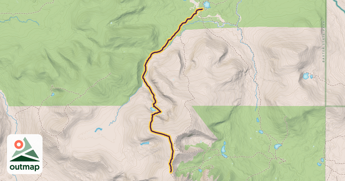 Map of Northwest Basin Trail