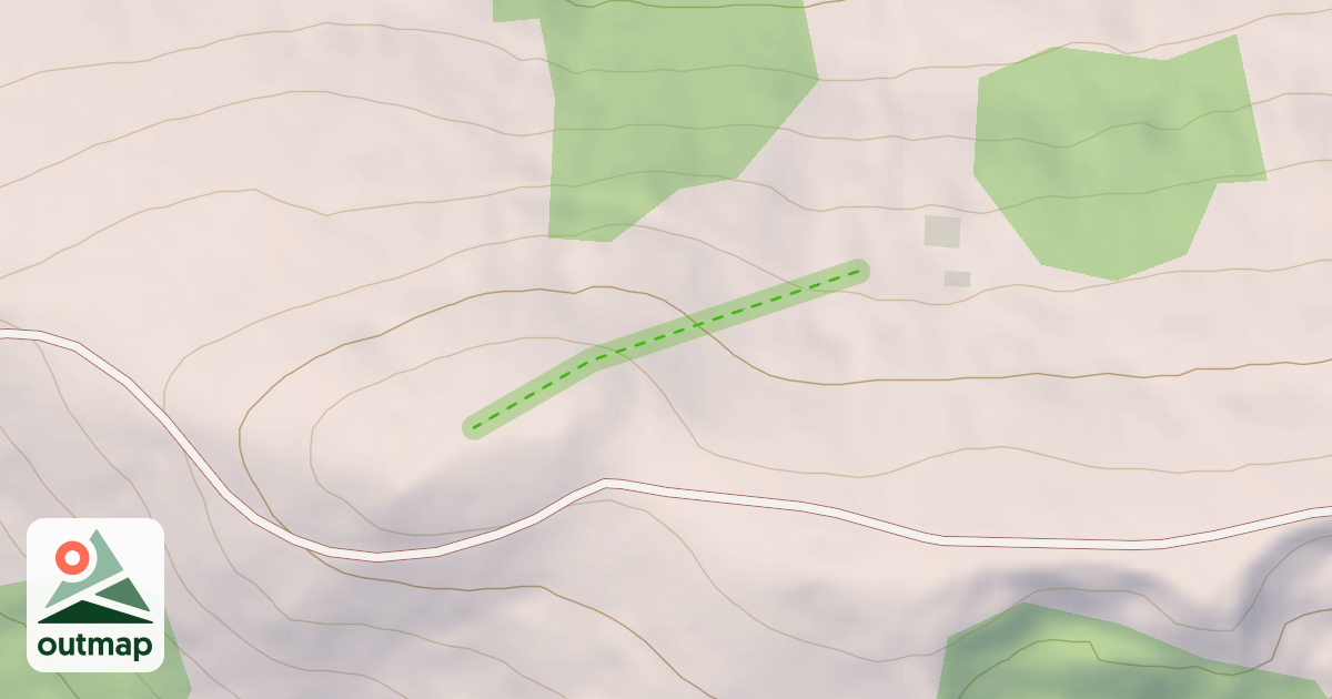 Map of (abandonné) piste 99