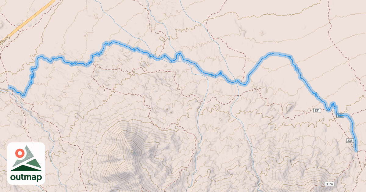 Map of Wild Horse Trail