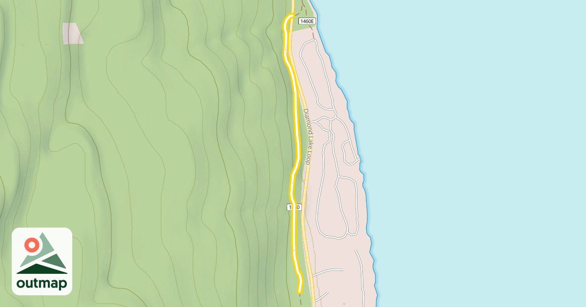Map of Dellenback Bike Path
