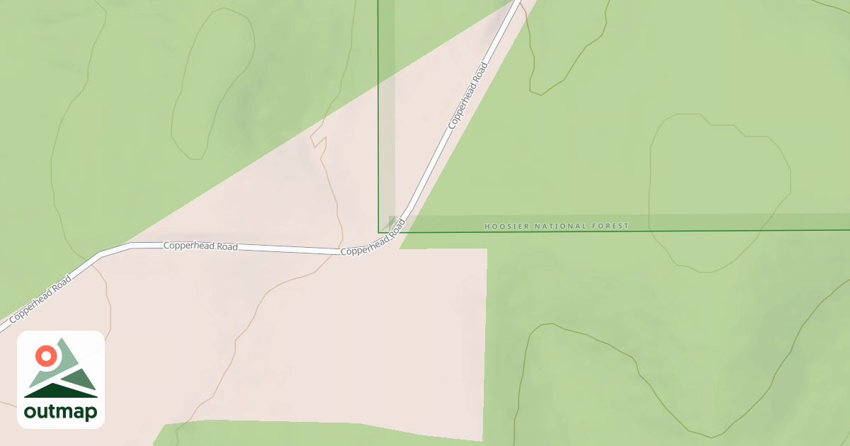 Map of GOBBLERS KNOB EAST