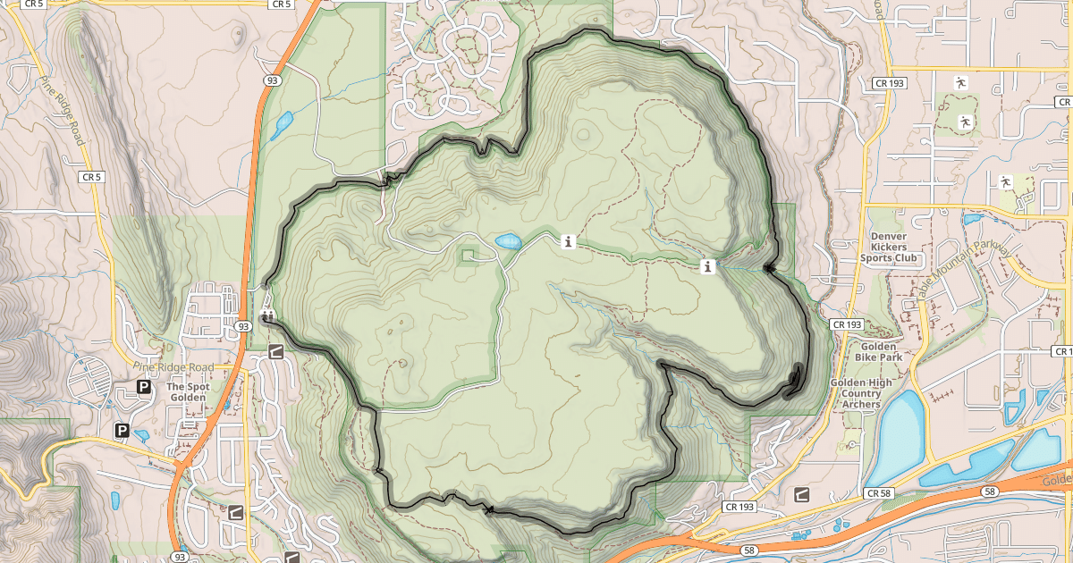 Map preview of North Table Loop Trail