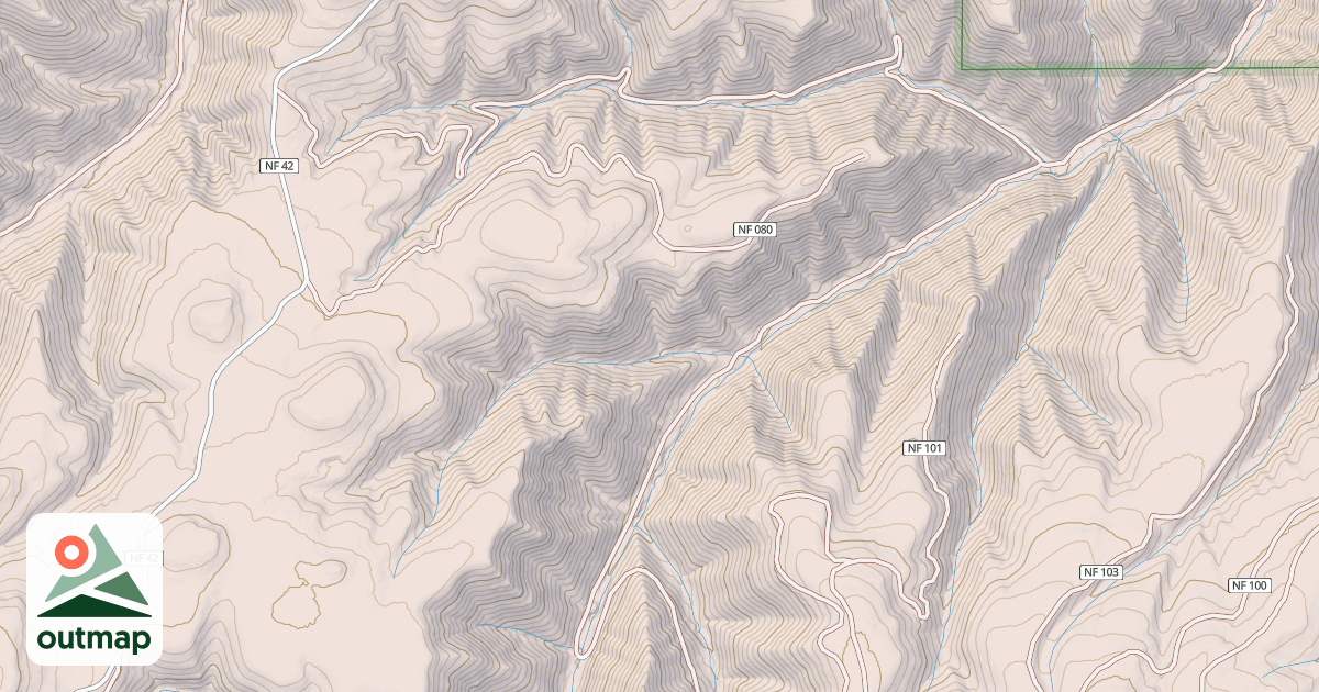 Map of CHARLEY CREEK ROAD