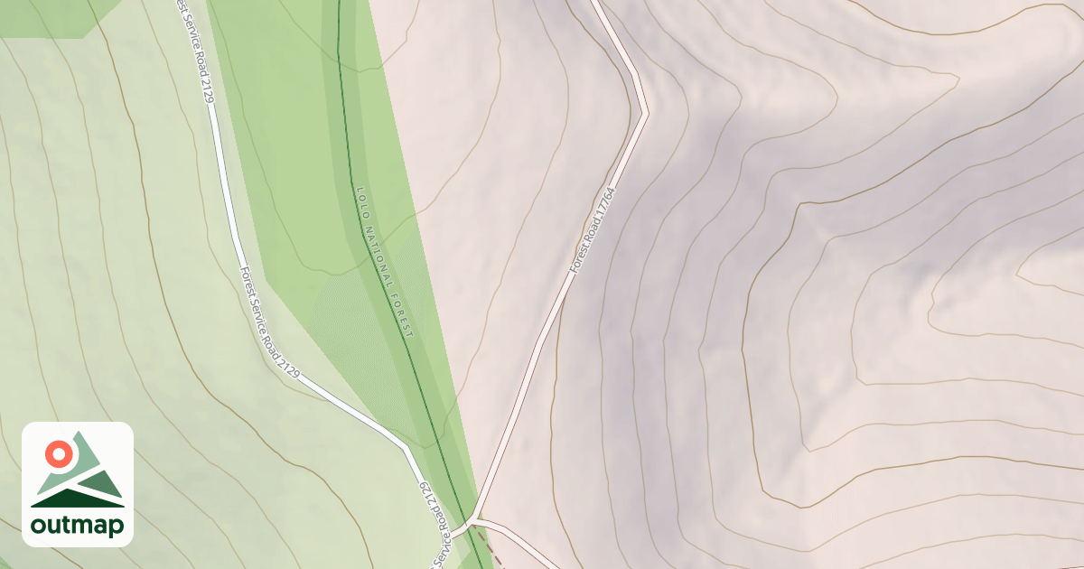 Map of CINNAMON BEAR CREEK SPUR
