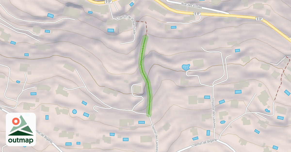 Map of Carraïre Marjolaine