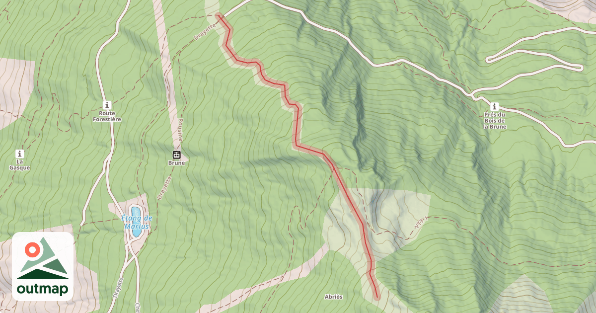 Map of La Brune
