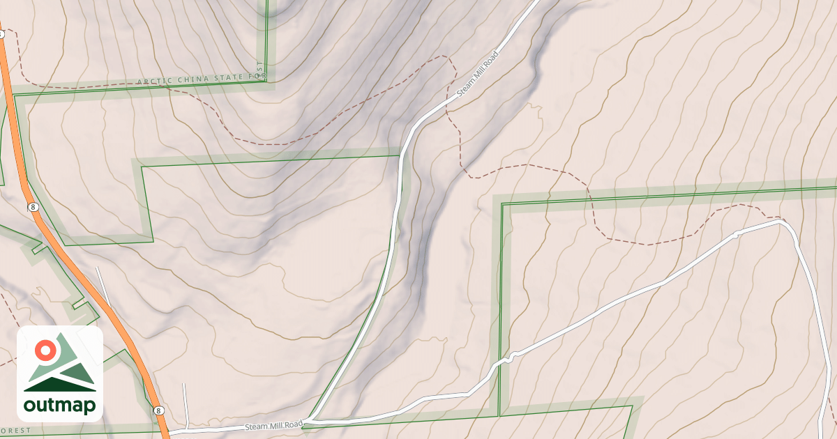 Map of Snowmobile Trail