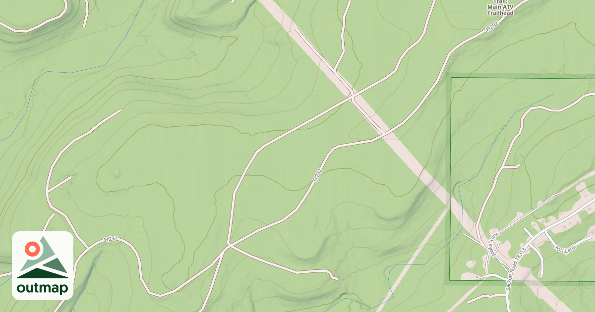 Map of TIMBERLINE ATV WARMUP LOOP W