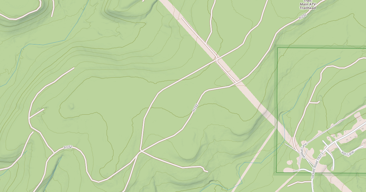 Map preview of TIMBERLINE ATV WARMUP LOOP W