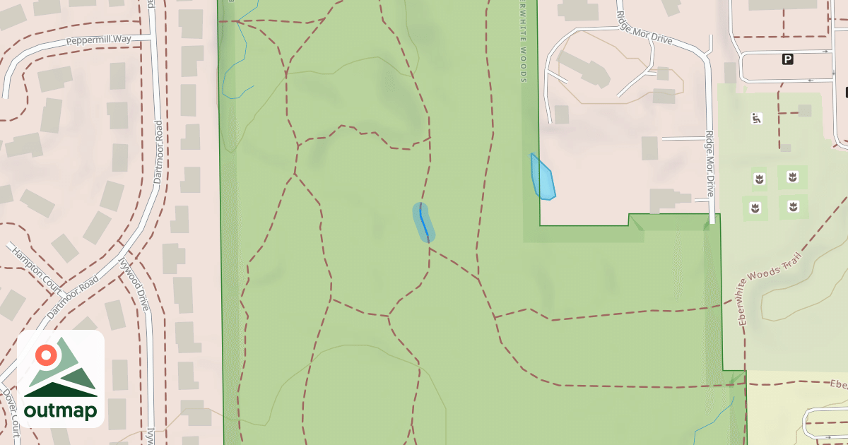 Map of Eberwhite Woods Trail