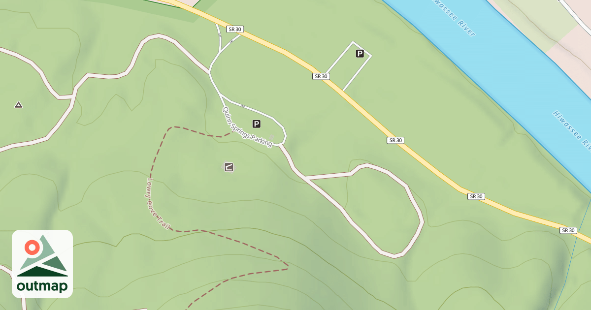 Map of QUINN SPRING LOOP B