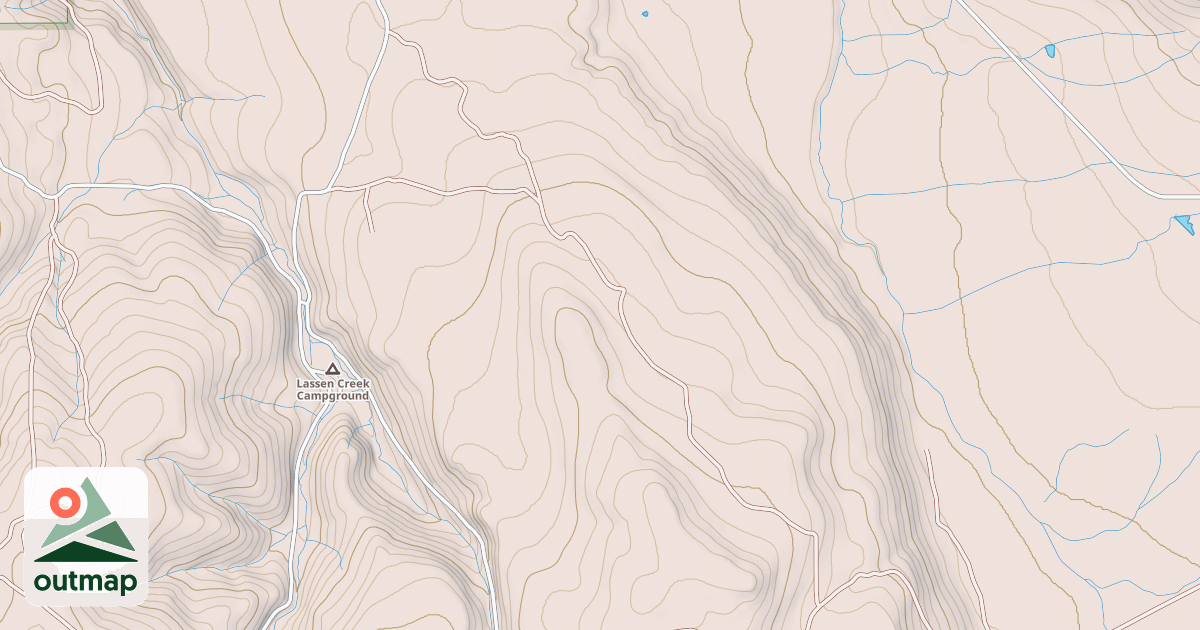 Map of BLUE SPRING