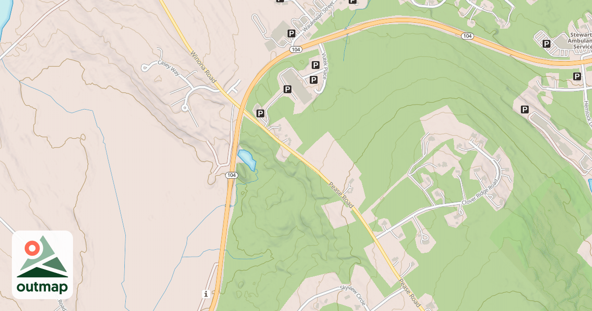 Map of Route 104