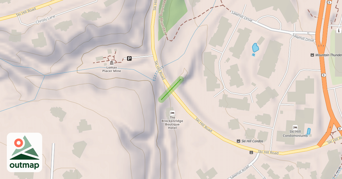 Map of Gondola Ski Back