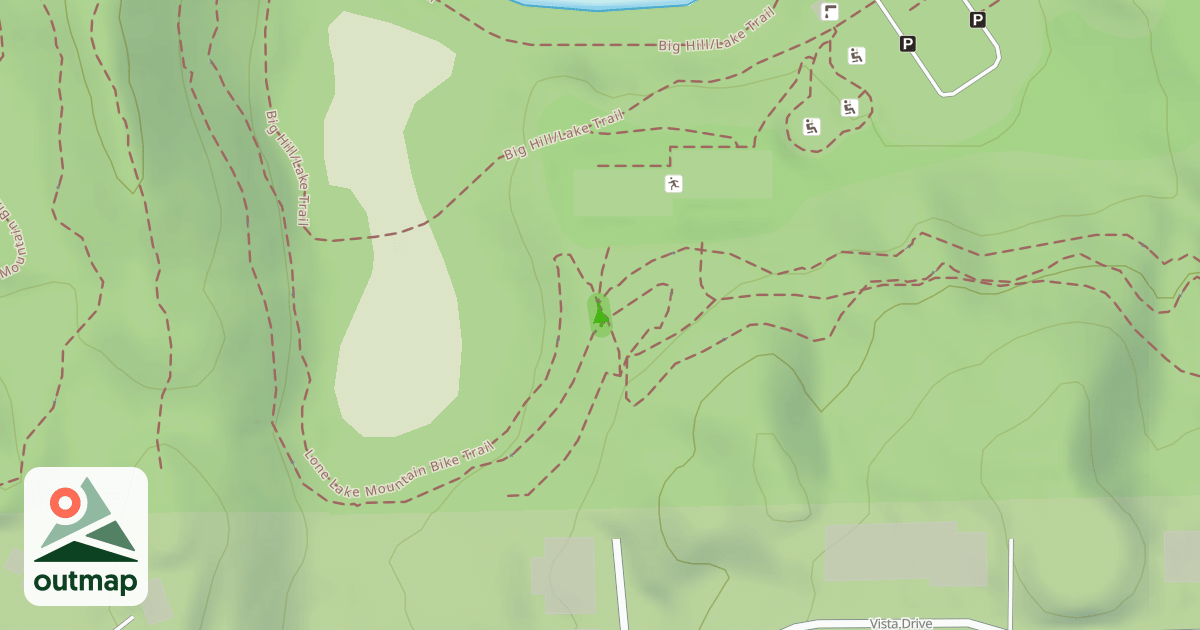 Map of Lone Lake Mountain Bike Trail