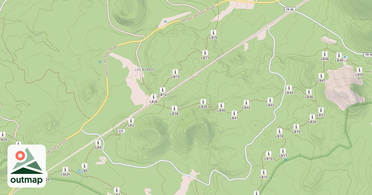 Map of RESERVATION SPRG. CG