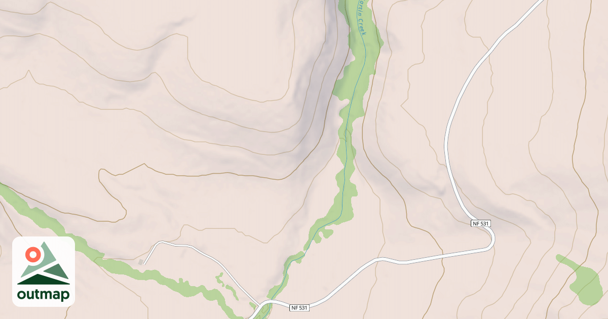 Map of N. FORK LITTLE HUMBOLDT