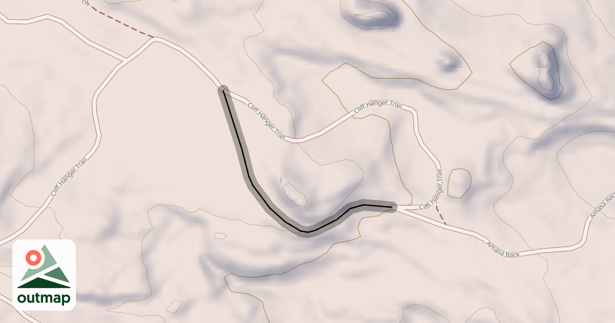 Map of Pothole Arch Trail