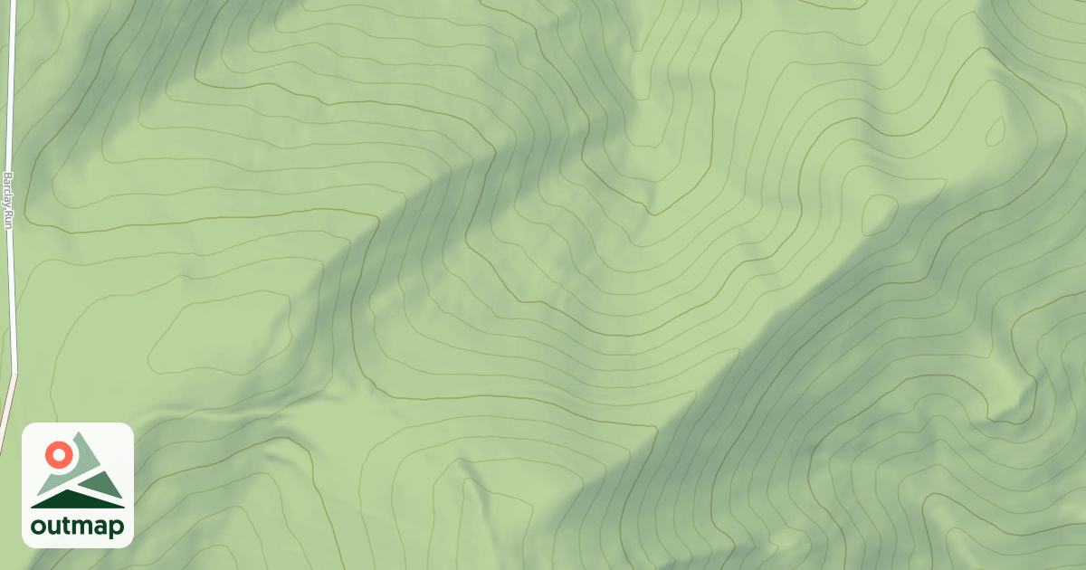 Map of BRUSHY MTN RDG-A