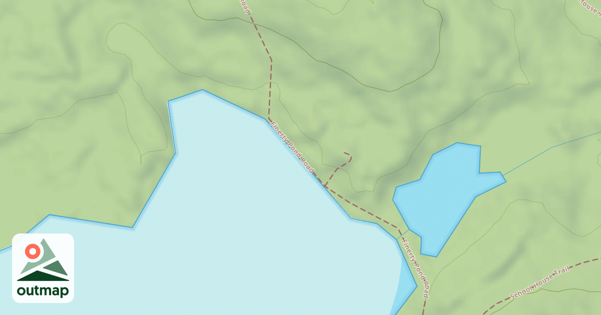 Map of Finerty Pond Road