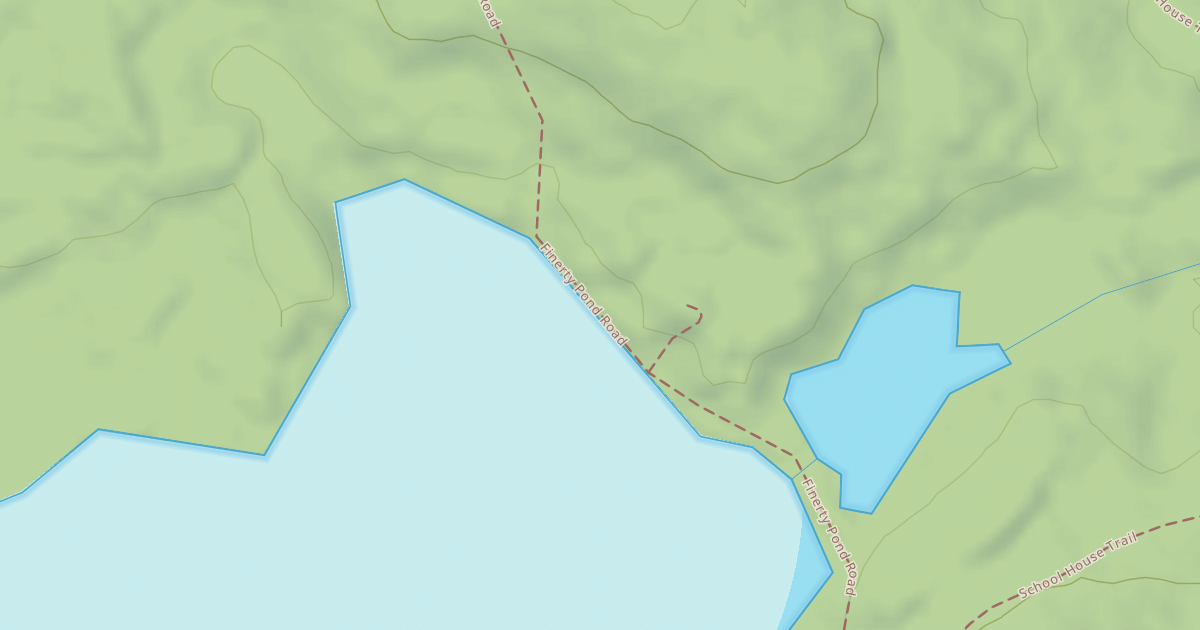 Map preview of Finerty Pond Road