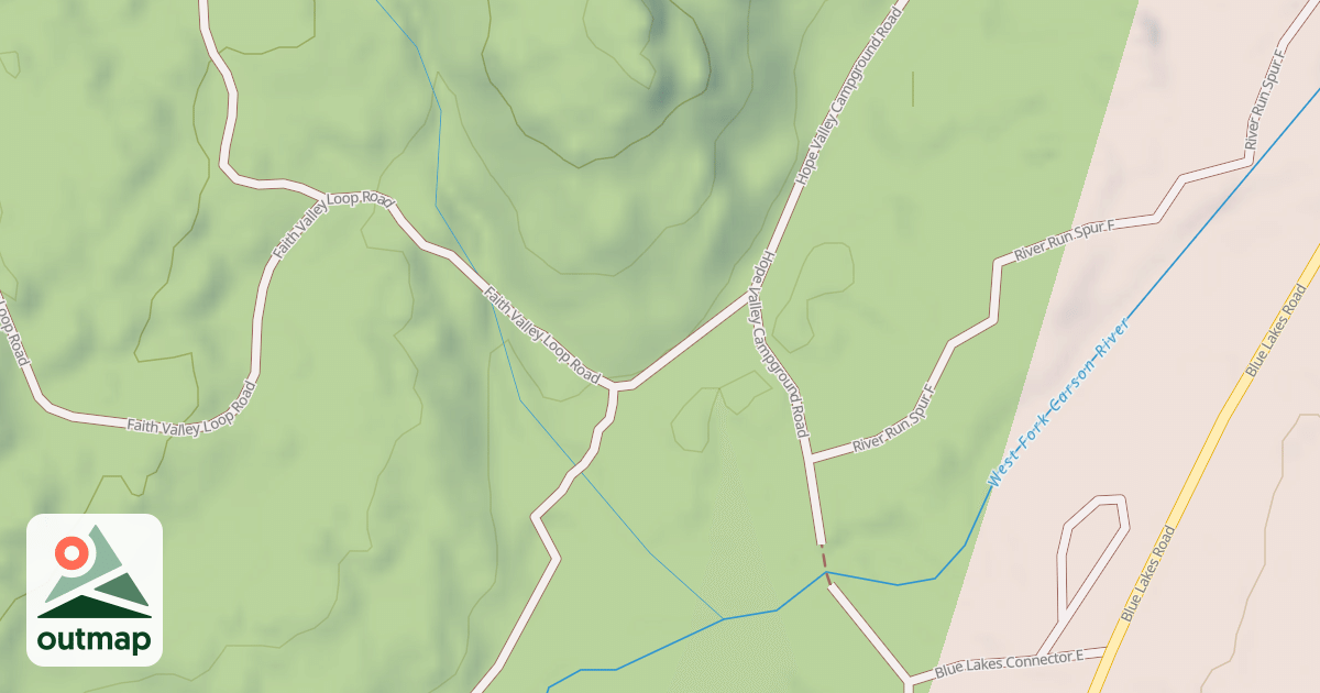 Map of FAITH VALLEY LOOP ROAD