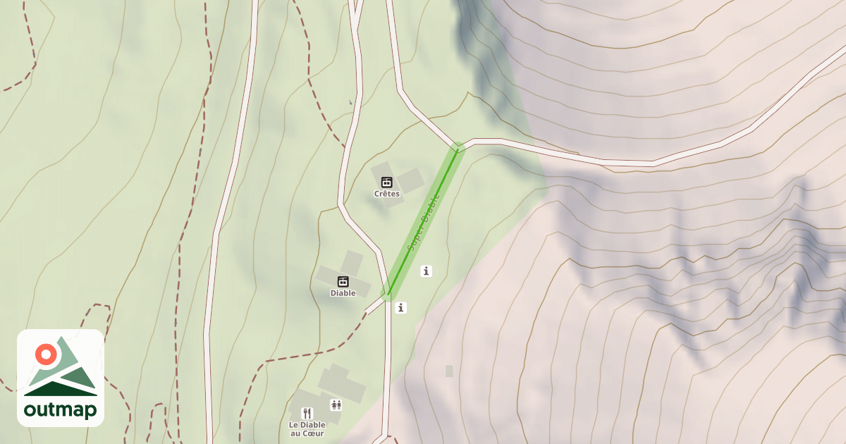 Map of Super Diable
