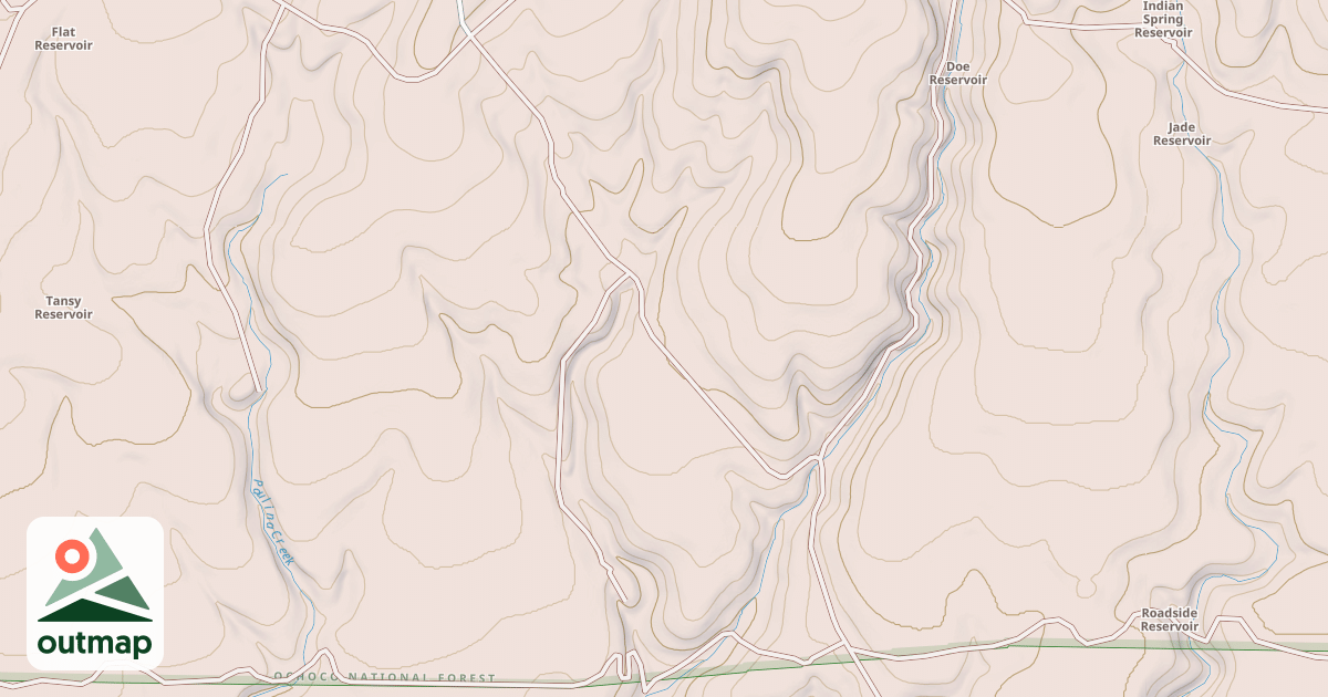 Map of USFS Motor Vehicle Use Map Roads {861438DC-7D33-4F33-B3B0-943F736F09F8}