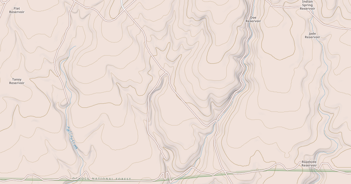 Map preview of USFS Motor Vehicle Use Map Roads {861438DC-7D33-4F33-B3B0-943F736F09F8}