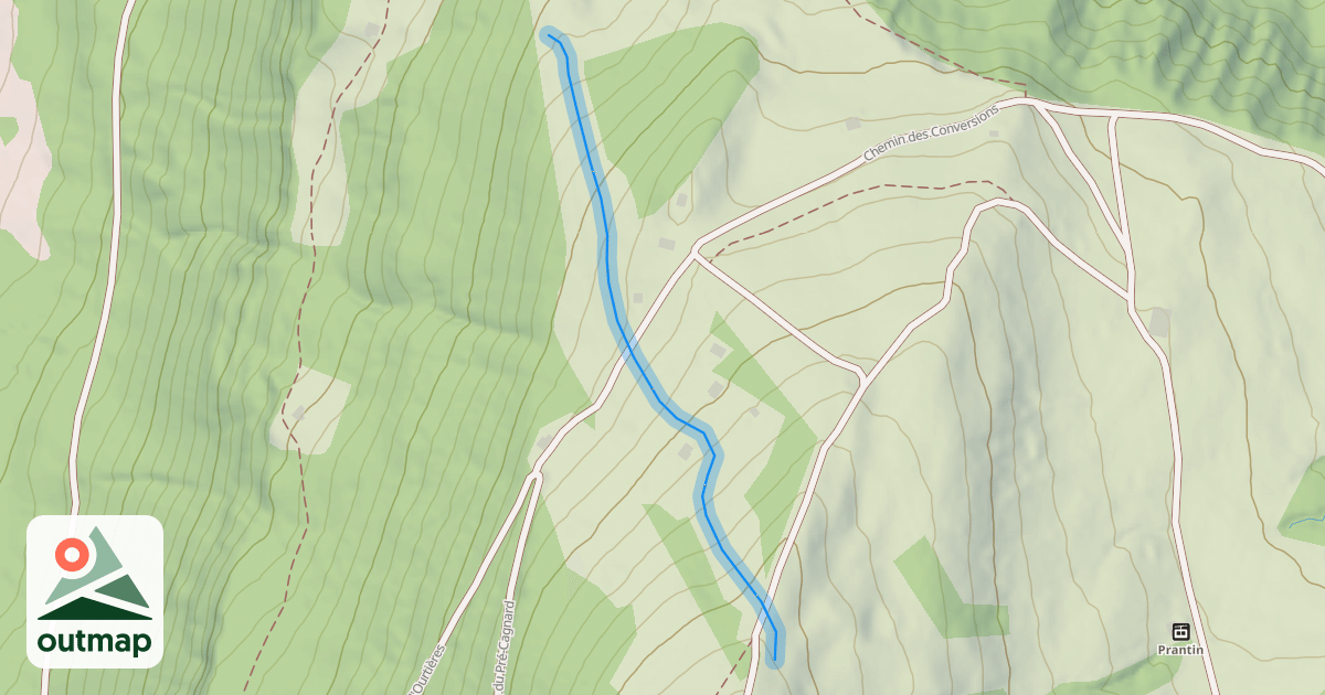 Map of La Châ rouge