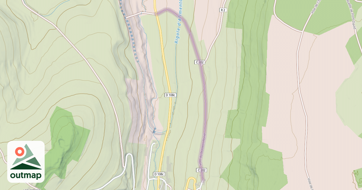 Map of Voie du Buisson-Rond