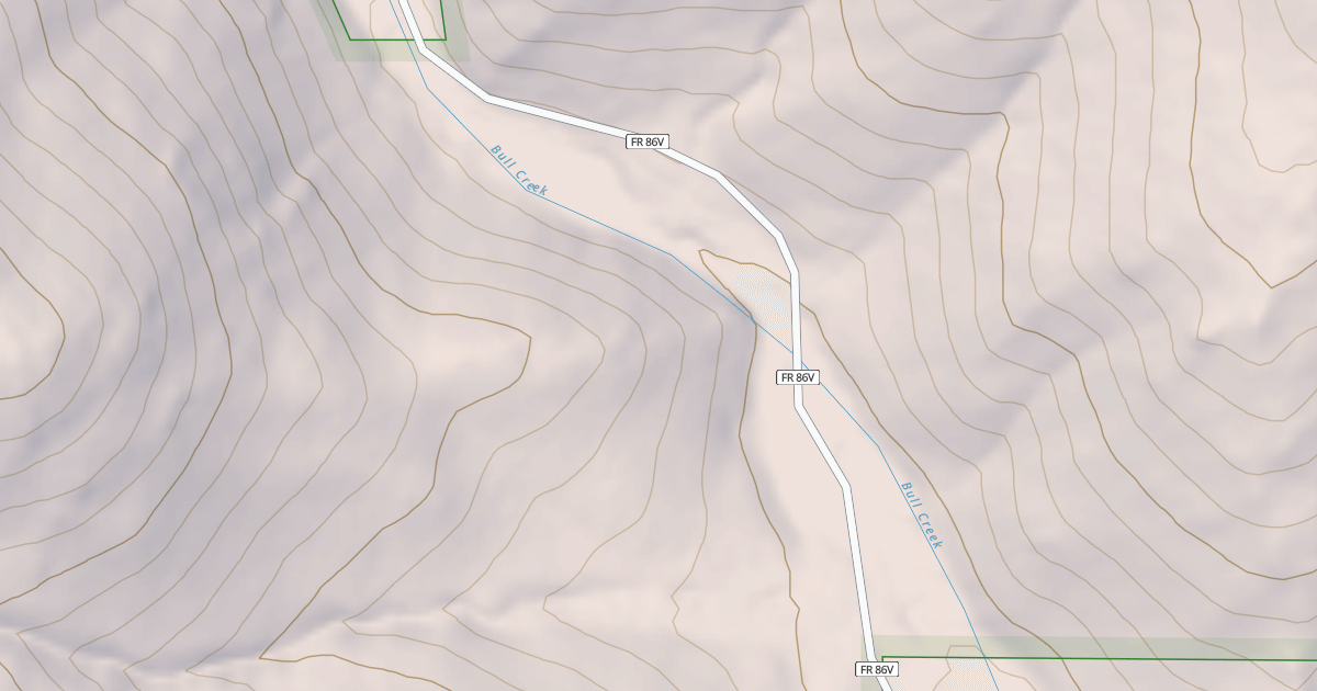 Map preview of USFS National Forest System Roads {CFB48FD6-32EF-4B40-AE76-BBE08E6FED75}