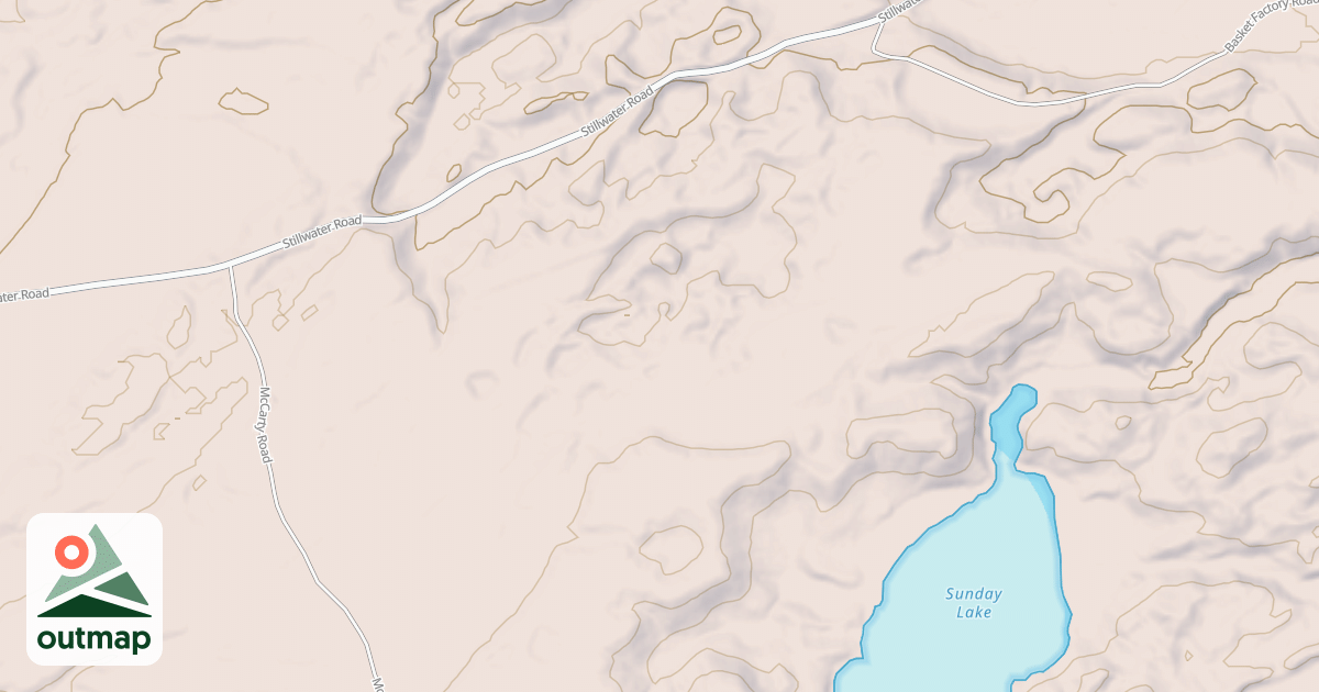 Map of Sunday Lake Slide Trail