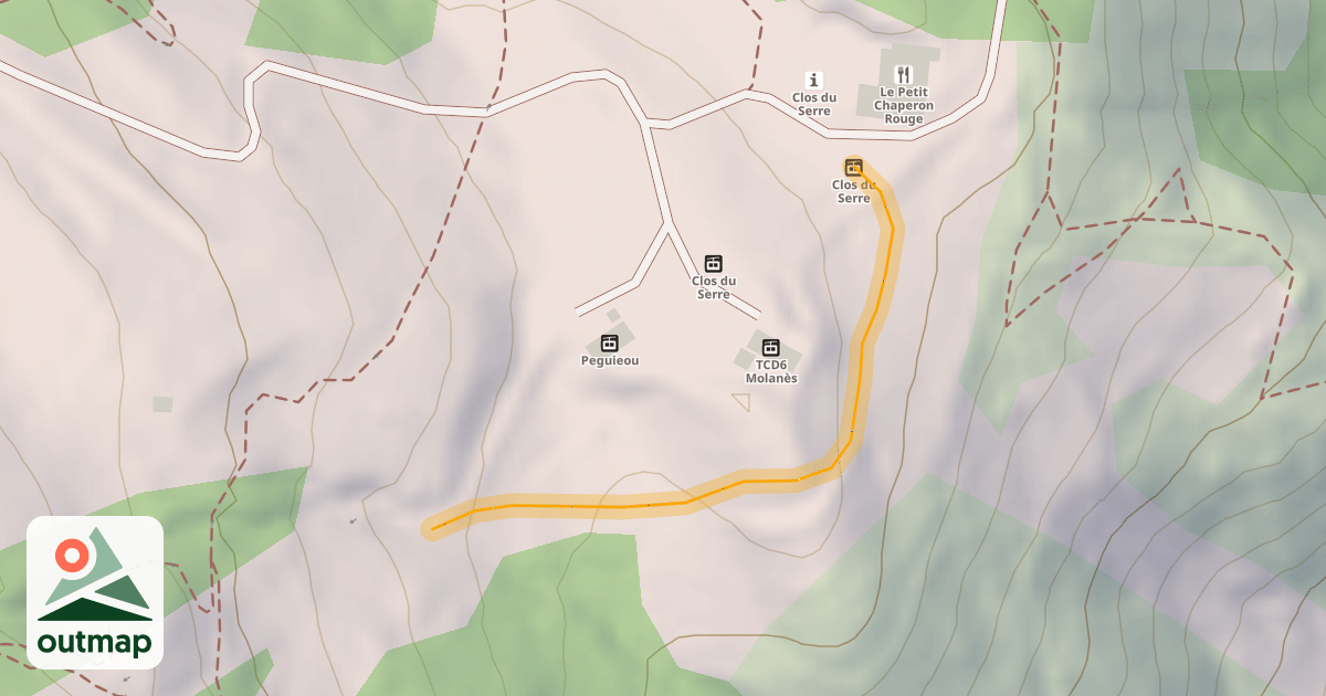Map of Clots Hors Piste