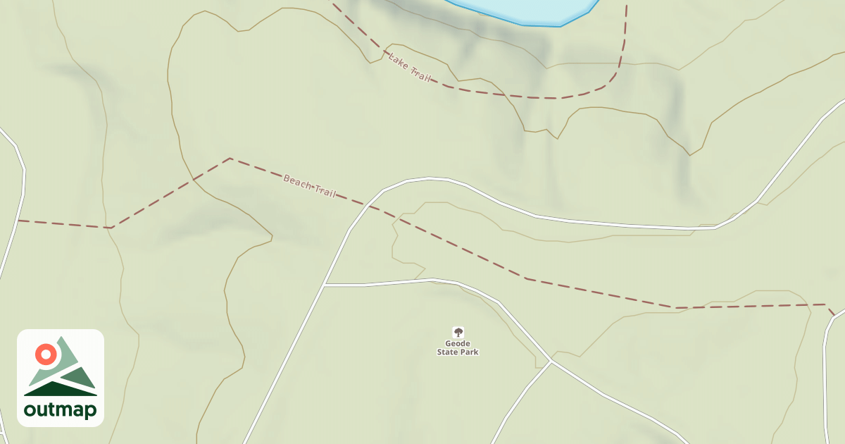 Map of Beach in Henry
