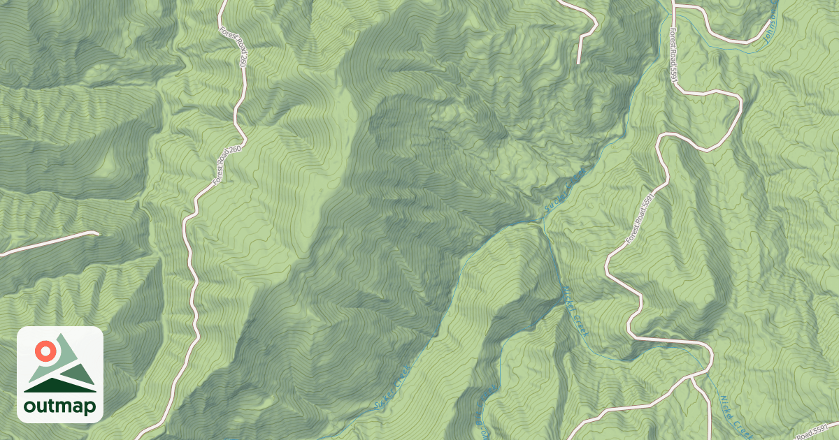 Map of USFS Motor Vehicle Use Map Trails 1912