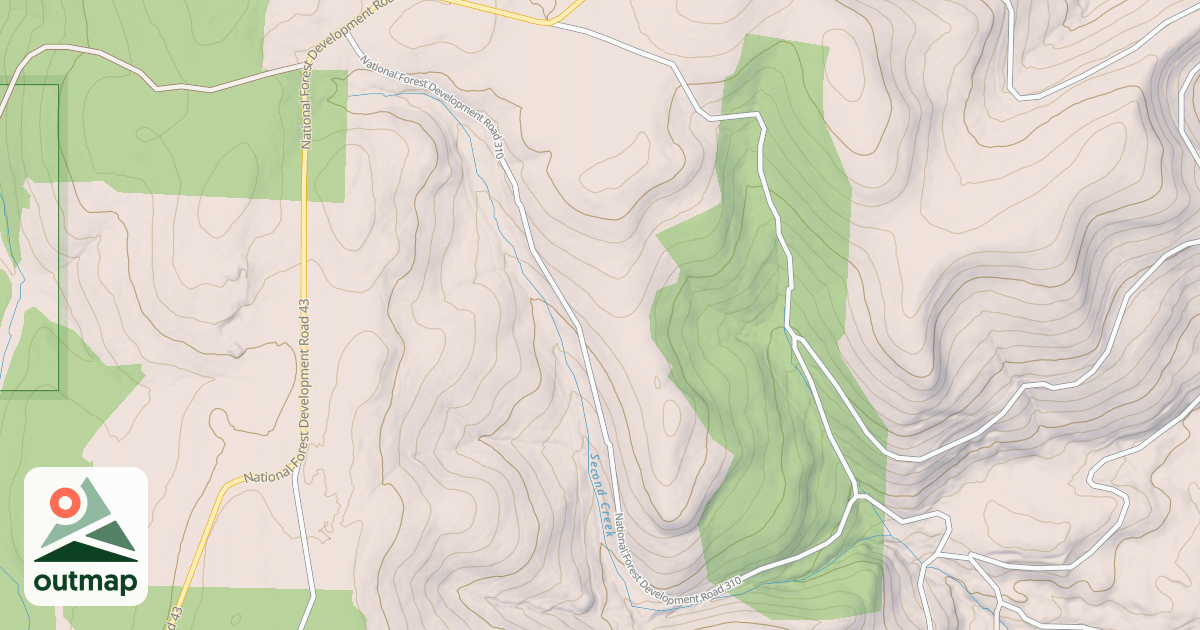 Map of USFS National Forest System Roads {A21D21A7-2102-4CD4-BD7C-6A67E8D227B9}
