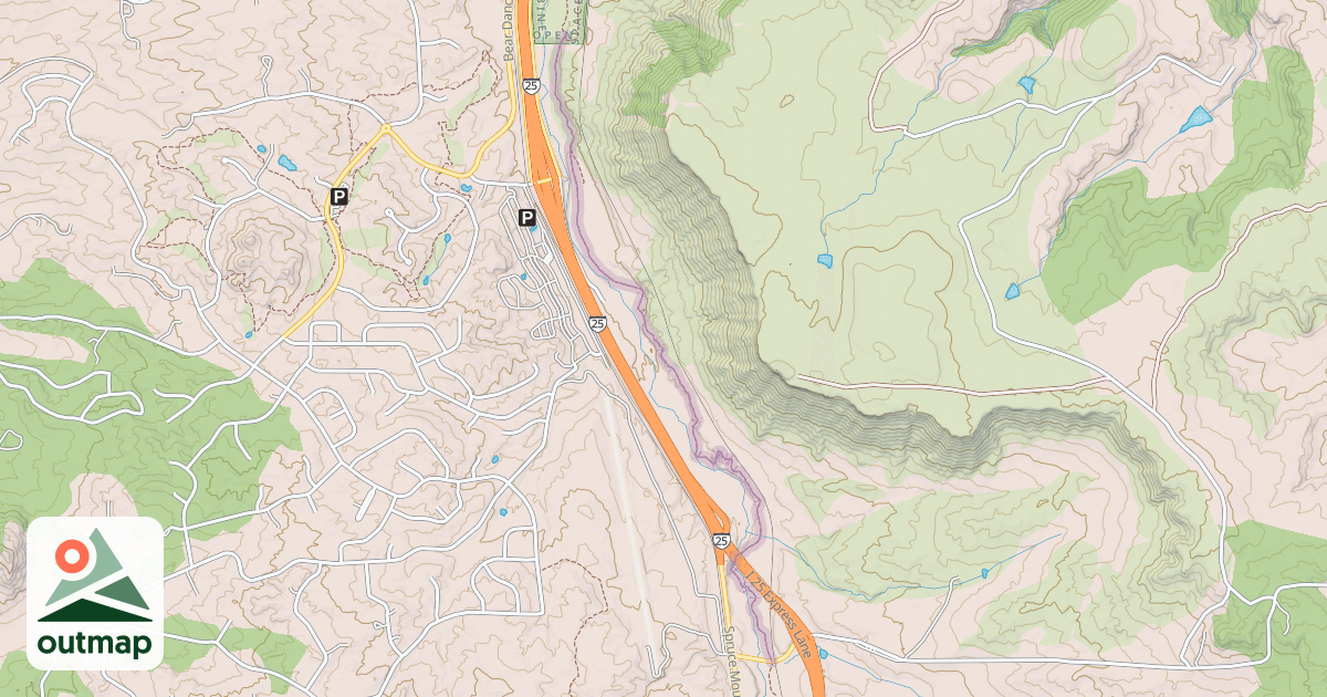 Map of Columbine Trail