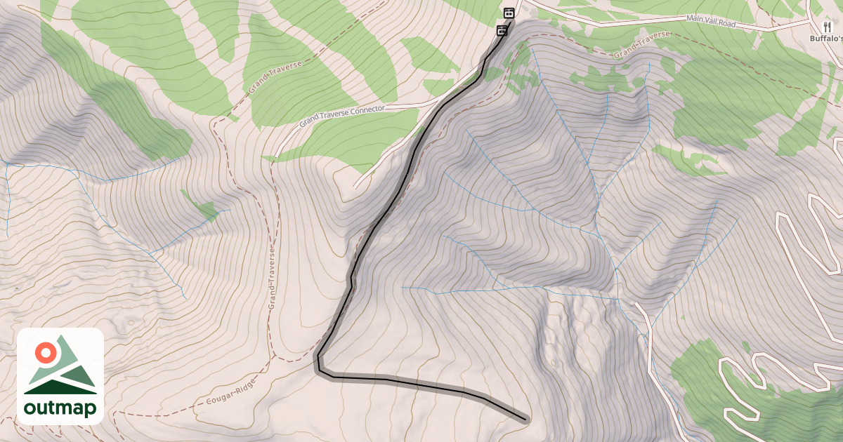 Map of Ptarmigan Ridge