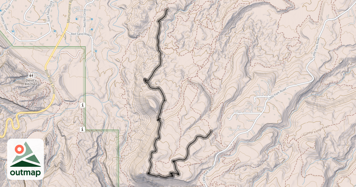Map of Eagle's Wing Trail