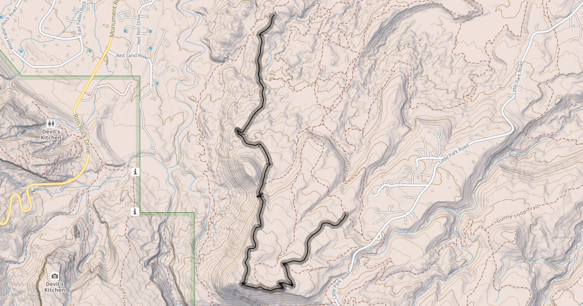 Map preview of Eagle's Wing Trail