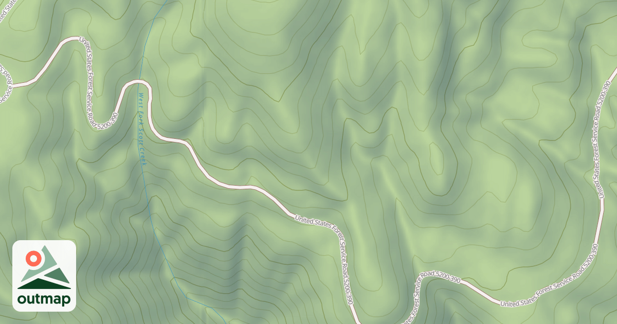 Map of USFS Motor Vehicle Use Map Roads {D13A56DC-D6C8-4598-914B-9B3725F4DFAF}