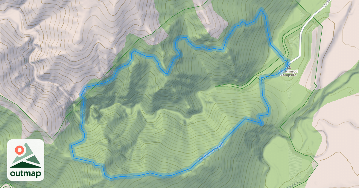 Map of Mt Nimrod Trail