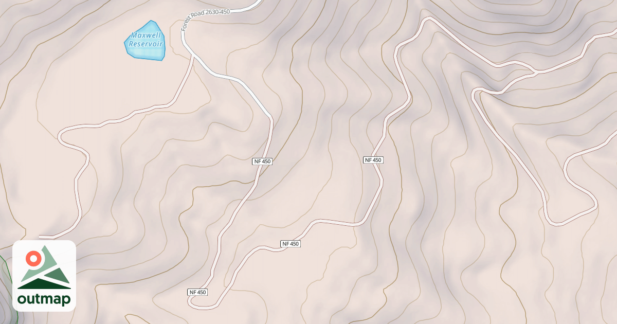 Map of USFS Motor Vehicle Use Map Roads {1B16A1EE-67F6-4BA4-9CA1-C3BD5950E1D9}