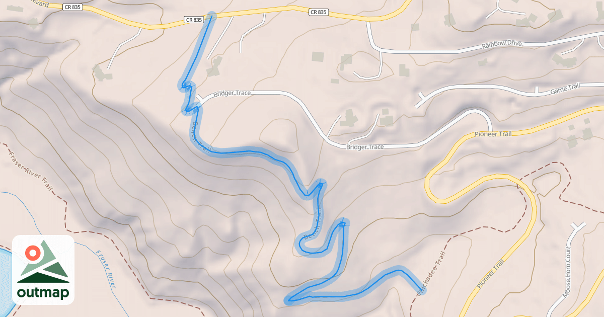 Map of Bench Trail