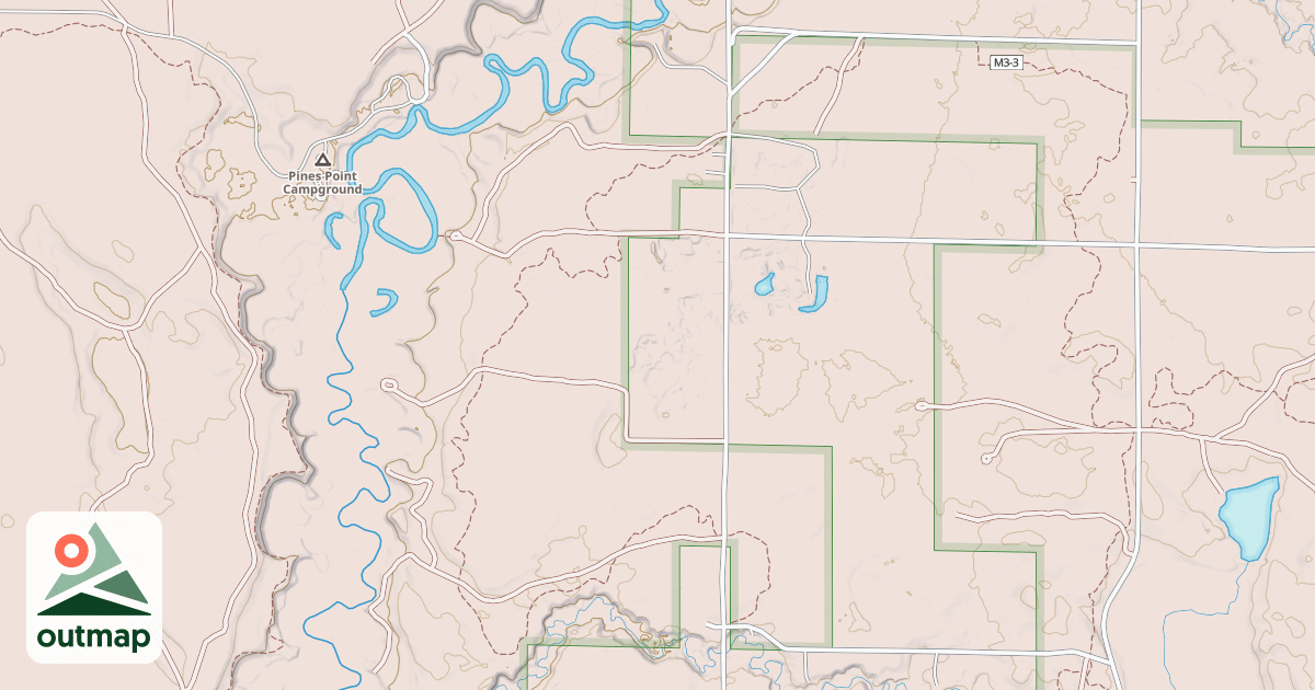 Map of Horseshoe Motorcycle Trail