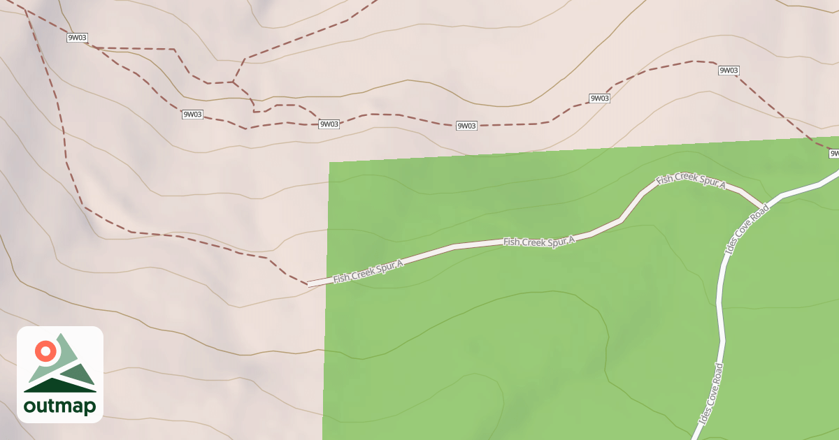 Map of FISH CREEK SPUR A