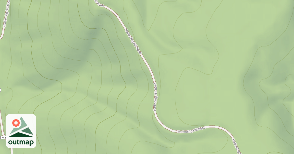 Map of HARKENING HILL